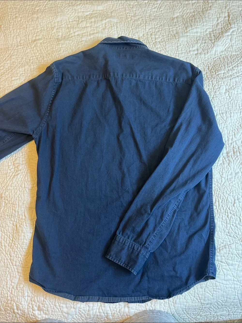 Banana Republic Navy Denim Button-Down Shirt